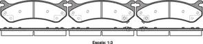 7653 E FRONT DISC BRAKE PADS - CHEVROLET SILVERADO  99-02