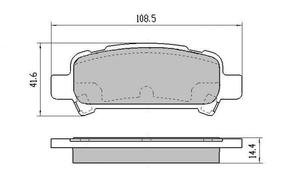 DB1379 E REAR DISC BRAKE PADS - SUBARU IMPREZA,FORREST,LEG