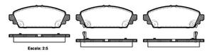 FRONT DISC BRAKE PADS - HONDA ACCORD,CIVIC 98-