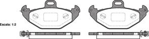 FDB1278 E REAR DISC BRAKE PADS - CITROEN PEUGEOT RENAULT LUGUNA 94-