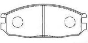 DB1289 E FRONT DISC BRAKE PADS - NISSAN VANETTE C22  86-