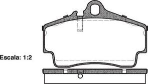 REAR DISC BRAKE PADS - PORSCHE 911 , CAYMAN