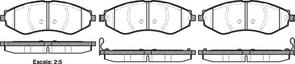 FRONT DISC BRAKE PADS - HOLDEN VIVA 05-