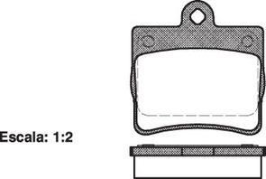 FDB1310 E REAR DISC BRAKE PADS - MERCEDES BENZ C CLASS 93-00