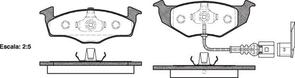 FRONT DISC BRAKE PADS - SKODA FABIA 99-08