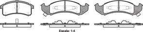 FRONT DISC BRAKE PADS - PONTIAC BONNEVILLE,FIREBIRD 91-