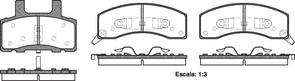 FRONT DISC BRAKE PADS - CHEVROLET 1500 AMBULANCE DB7260 E