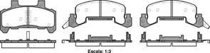 FRONT DISC BRAKE PADS - CHEVROLET CAVALIER 89-96