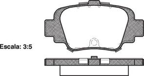 DB1309 E REAR DISC BRAKE PADS - NISSAN MICRA 1.3  95-