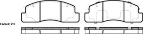 DB1293 E FRONT DISC BRAKE PADS - TOYOTA DYNA / COASTER