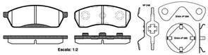 AD7031 E FRONT DISC BRAKE PADS - SUBARU VIVIO  92-