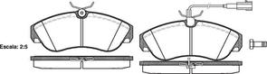 FRONT DISC BRAKE PADS - FIAT DUCATO 18  99-02