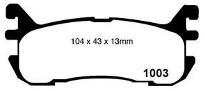 DB1291 E REAR DISC BRAKE PADS - MAZDA 323 BH 94-88