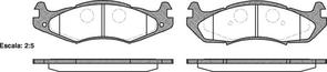 7122 E FRONT DISC BRAKE PADS - JEEP CHEROKEE/WRANGLER