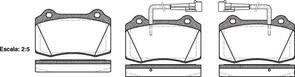 FRONT DISC BRAKE PADS - ALFA GTV 95-05 BREMO