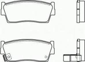 FRONT DISC BRAKE PADS - SUZUKI VITARA 88-98 DB1134 E