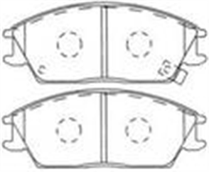 FRONT DISC BRAKE PADS - HYUNDAI EXCEL ACCENT GETZ DB1252 UC