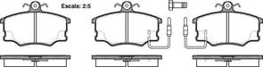 FDB410 E FRONT DISC BRAKE PADS - FIAT CROMA 85-