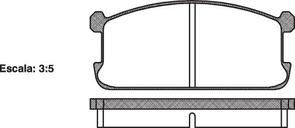DB230 E FRONT DISC BRAKE PADS - MITSUBISHI GALANT , LANCER 80-