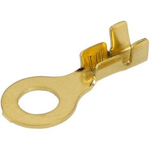 Crimp Terminal Ring Brass Terminal Entry 5mm Non Insulated 100 Pce