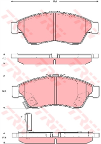 Brake Pad Set (DB1733)