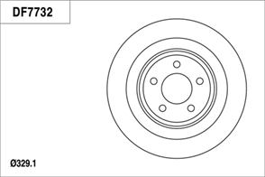 Disc Brake Rotor 329mm x 25 Min
