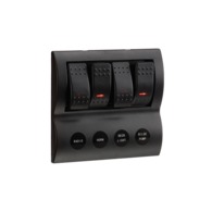 4 Way Rocker Switch Panel Off/On SPST Red LED (Contacts Rated 20A @ 12