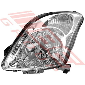 HEADLAMP - L/H - CHROME - MANUAL - SUZUKI SWIFT 2005