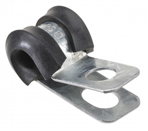 Pipe Clamp 6mm Rubber & Steel - Pack of 10