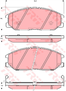 DTEC Brake Pad Set (DB1450)