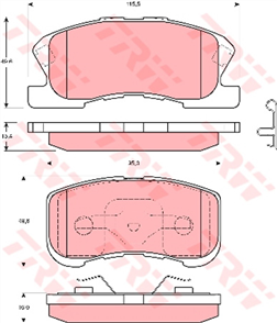Brake Pad Set (DB1380)