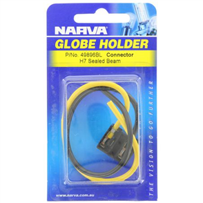 Globe Holder H7 PX26d Push On Pre Wired - 1 Pce
