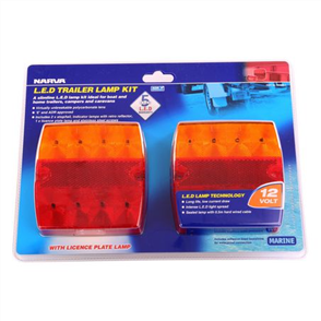 MDL34 Stop/Tail/Indicator Light With Licence Plate Lamp LED 12V - 2 P