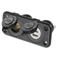 Heavy Duty Twin Accessory/Dual Usb Sockets