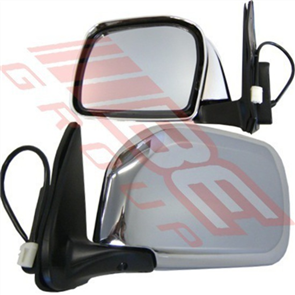MIRROR - CNR MOUNTED - ELECT - L/H - CHR - TOYOTA HILUX 4WD 1999-01