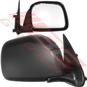 MIRROR - CNR MOUNTED - MANUAL - R/H - BLK - TOYOTA HILUX 4WD 1999-01