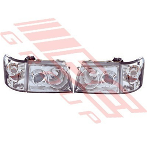 HEADLAMP SET - L&R - W/CORNER LAMP - TOYOTA HILUX 2WD/4WD 2002