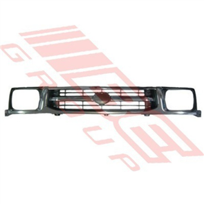 GRILLE - CHROME DARK GREY - TOYOTA HILUX 4WD 1999-01