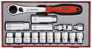 16PC 3/8IN DR.PUSH THROUGH SOCKET SET