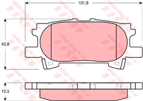 DTEC Brake Pad Set (DB1518)