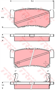 Brake Pad Set (DB1814)