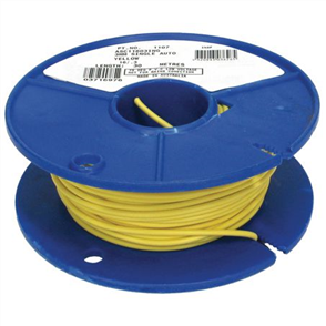 3mm Single Core Auto Cable Yellow 30M