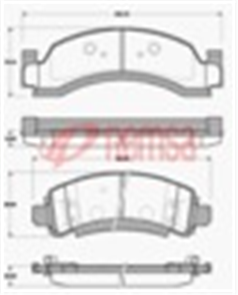 FRONT DISC BRAKE PADS - CHEVROLET G30 90- 7081A E