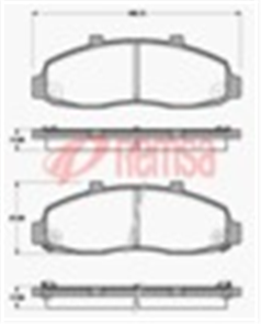 FRONT DISC BRAKE PADS - FORD F150  96-01 7558