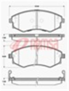 FRONT DISC BRAKE PADS - HYUNDAI SONATA 89-06 DB1167 UC