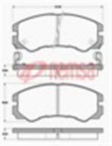 FRONT DISC BRAKE PADS - ISUZU TROOPER 92-95 DB1270 E