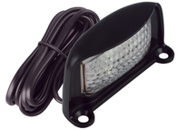 LED LICENCE PLATE LAMP BLK 12/24 V 6MTR