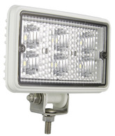 LED WRK LAMP WHT HOUSING 12/24V