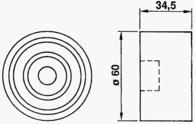 Tensioner Idler ISuzxu 4FC1