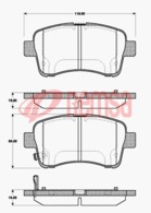 FRONT DISC BRAKE PADS - SUZUKI AERIO  02-